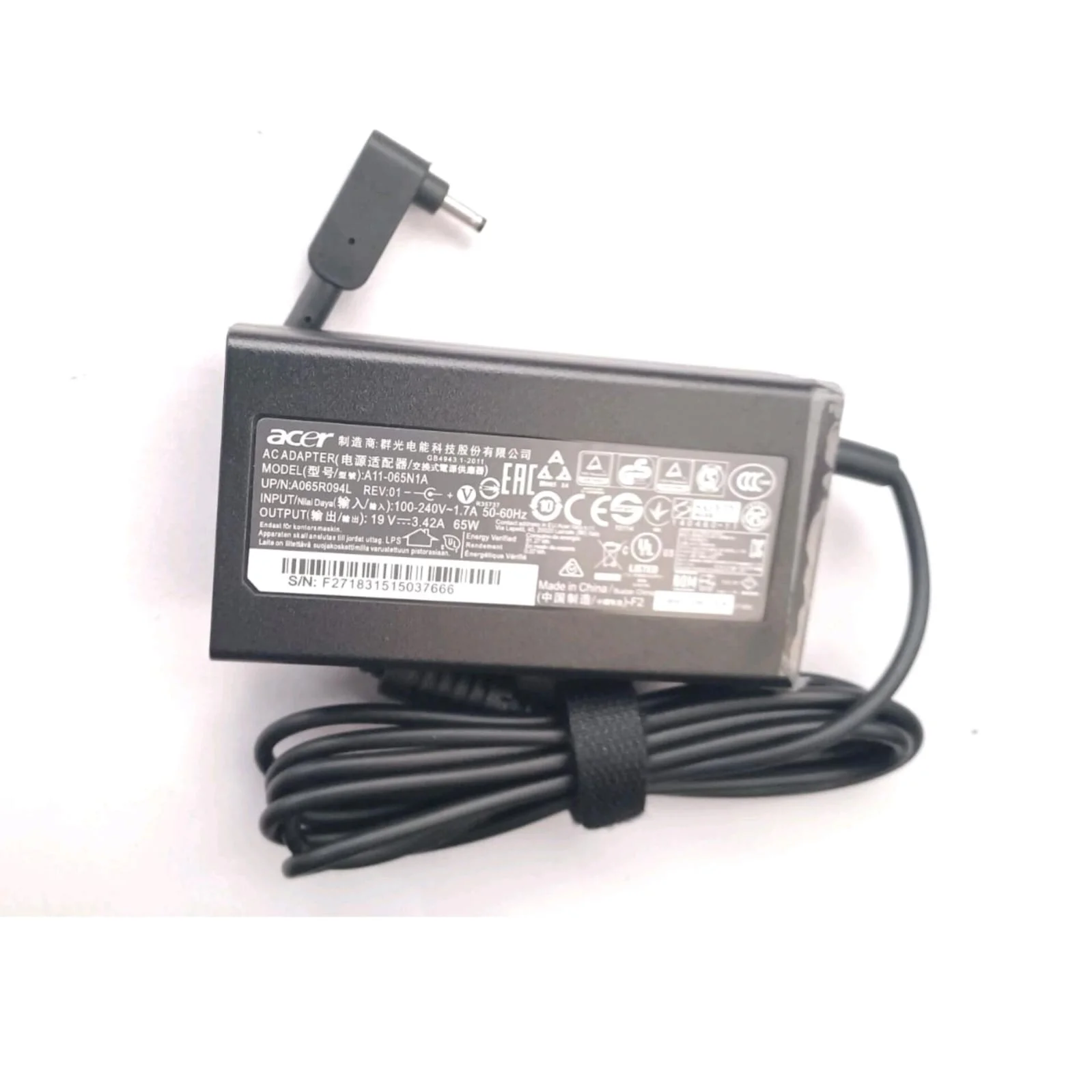 Acer Aspire Charger 45W 1.1mm