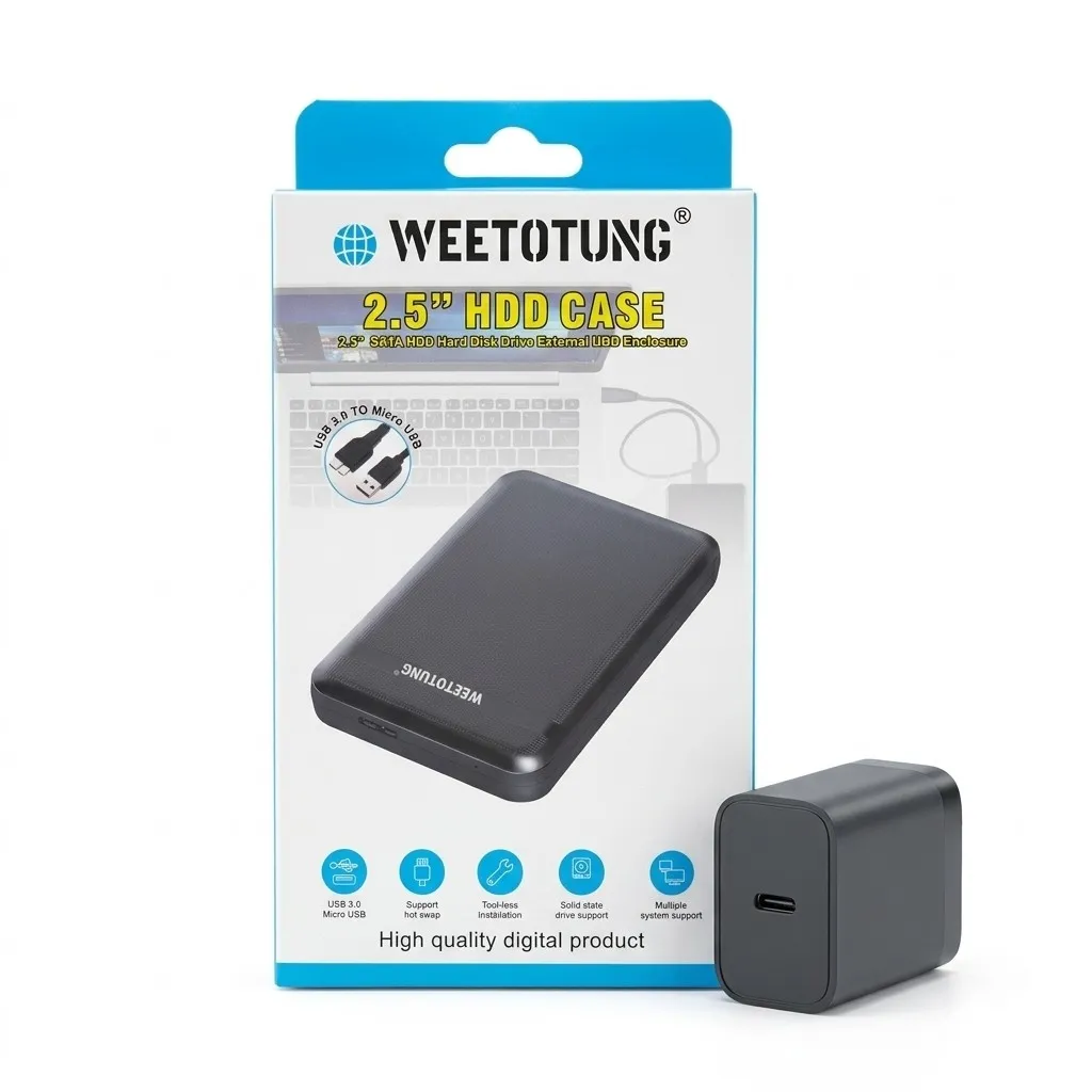 Laptop Hard Disk Case 2.5" - SATA External Enclosure